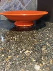 Vintage Homer Laughlin’s Fiesta Radioactive Red Lg Pedestal Footed Serving Bowl