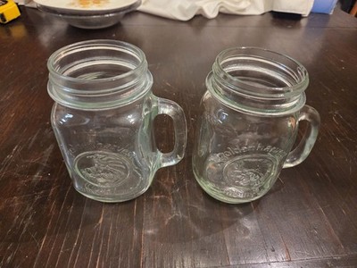 12 Oz. Golden Harvest Drinking Jar Glass Mug,  Lot of 2 in Package