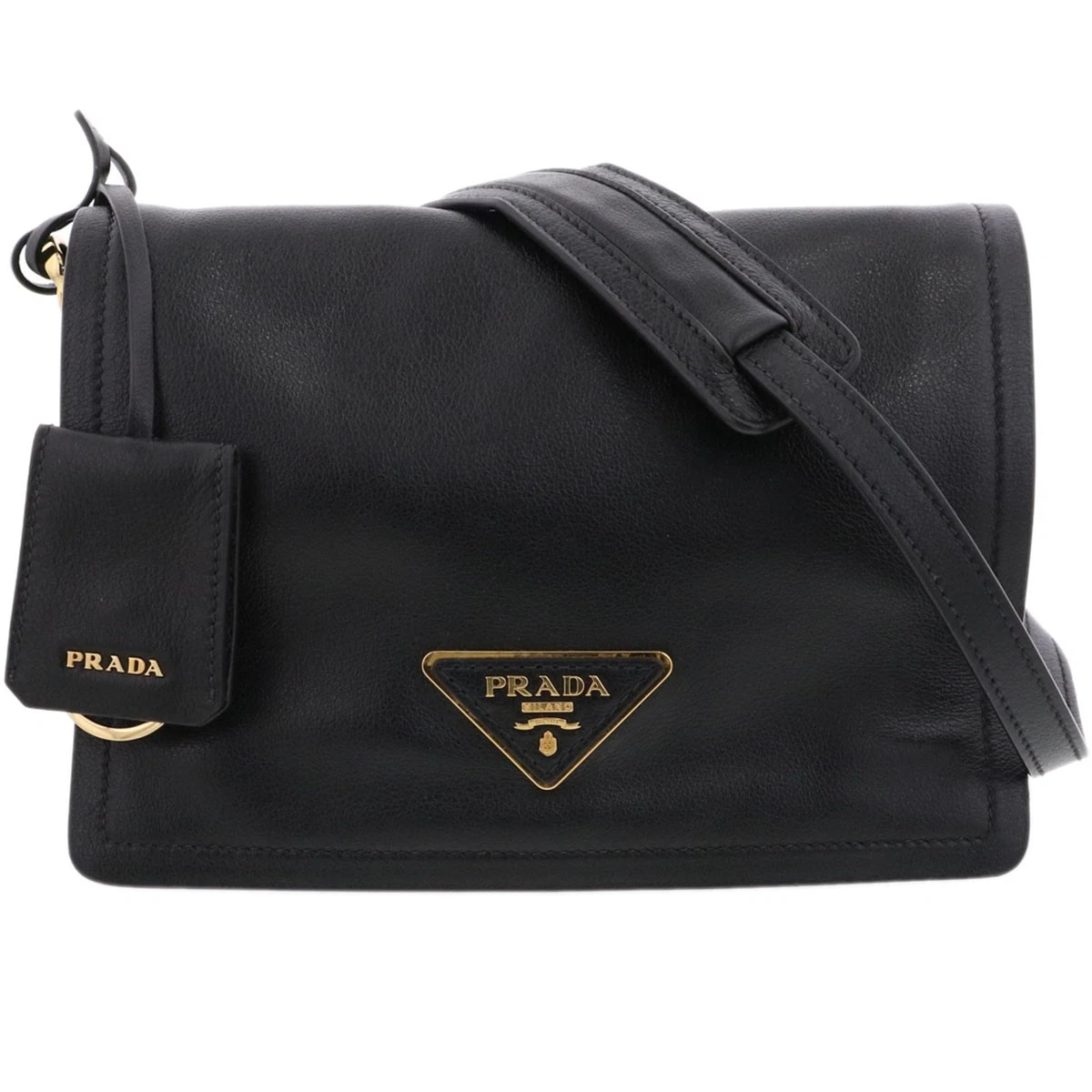 バッグ PRADA LEATHER NYLON 2WAY SHOULDER BAG PRADA Leather Exterior Shoulder Bag Bags & Handbags for Women for