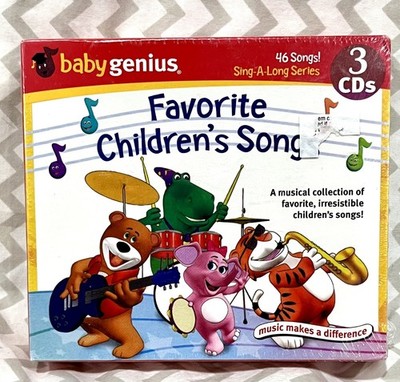 Baby Genius  Favorite Children's Songs 3CD 46 Song Box Set Audio Music ￼￼ Sealed