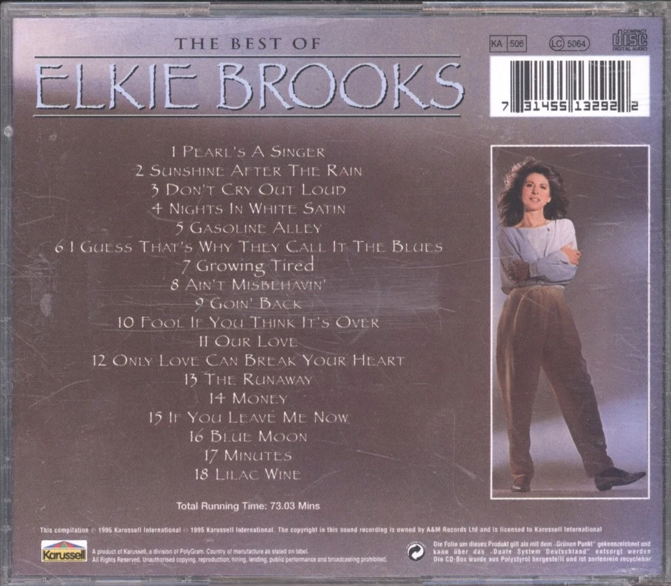 Elkie Brooks Best Of Elkie Brooks CD Europa Spectrum 5513292 - Bild 2 von 2