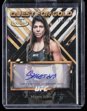 2024 Topps Gold Label UFC #QGS-MBU Mayra Bueno Quest for Gold Signatures /199
