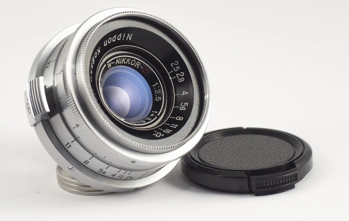Nikon NIKKOR W Camera Lenses 35mm Focal f/2.5 Maximum Aperture for