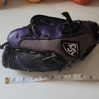 ST Purple Black Gray 9 Inch Leather Synthetic Right Baseball Softball Glove — photo 1