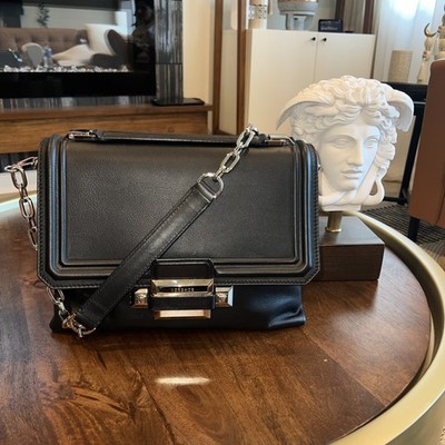 Versace Fall 2016 Collection RTW Black Leather Purse