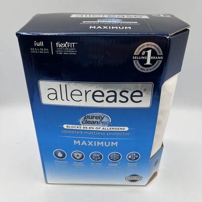 Full Size AllerEase Maximum Mattress Protector - White NEW