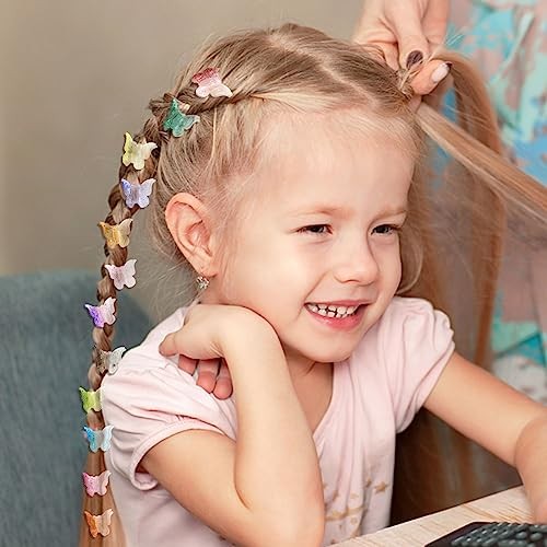 Mini fermagli per capelli set: 60 simpatici artigli per capelli a farfalla per bambini, neonati, bambini, - Foto 6 di 7