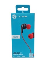 JLAB Jbuds 2 Signature Earbuds Custom Fit Natural Comfort Ultimate Sound RED NEW