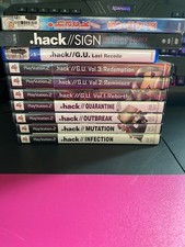 PS2 dot hack COMPLETE set Volumes 1-4 w/ G.U....