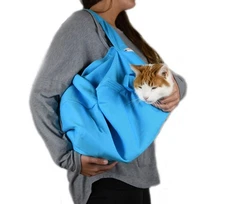 Cozy Comfort Carrier - Small Light Blue Cat Carrier Soft and Pet Carrier Admi...