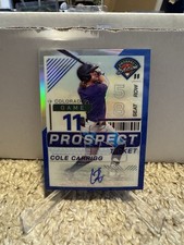 2024 Panini Prospect Edition Cole Carrigg Blue Holo Prizm Auto /149 (RC)