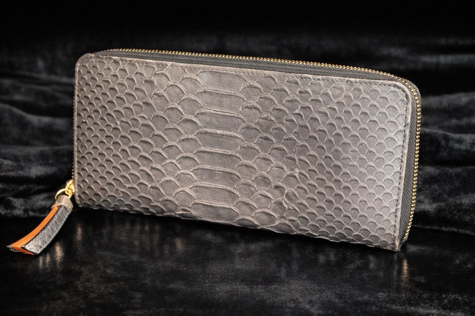 Diane Von Furstenberg DVF Python Embossed Zip Aro… - image 2