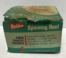 Vintage Heddon 204 Fishing Precision Spinning Reel Made in Japan In Box w/Manual