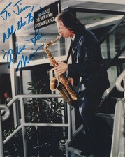 Blue Lou Marini Autographed Signed 8x10 Photo - Composer - Blues Brothers  w/COA