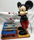 1950's Marx Walt Disney Productions Mickey Mouse & Xylophone Wind Up Toy Works!