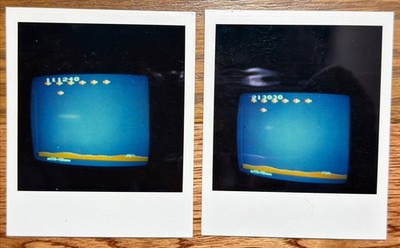 Vintage 1981 Atari 2600 Activision Laser Blast High Score Polaroid Lot