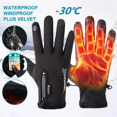 MARKENLOS Winter Handschuhe Touchscreen Thermo Warme Windproof Wasserdicht Herren Damen