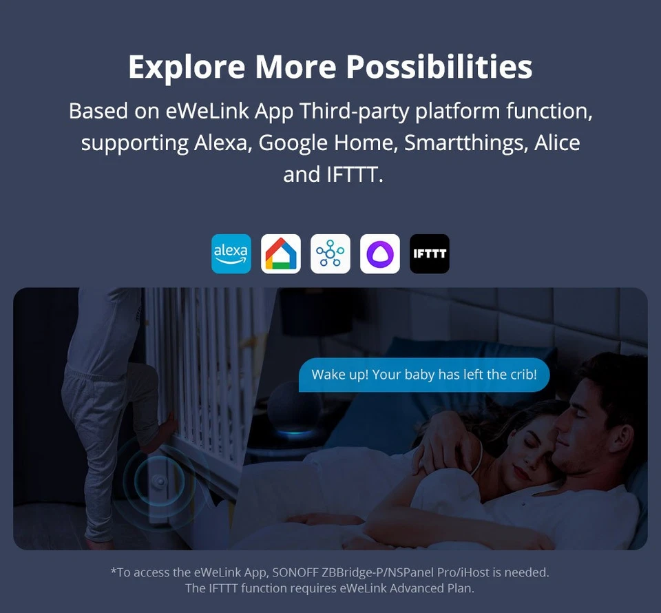 1PC SONOFF Zigbee Human Presence Sensor SNZB-03P Smart Scenes Motion Detector - Image 4 of 4