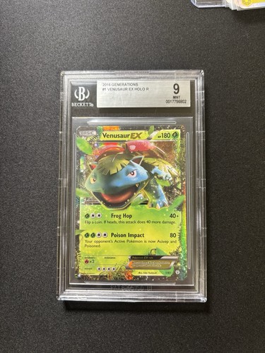 *BGS 9* Pokemon Venusaur EX 2016 XY Generations #1 Holo