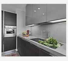 SILVER AND BLUEBERRY Alusplash Reversible Splashback - 600 x 800mm