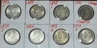 Lot of #8   Silver Morgan Dollars. Winner gets all eight.