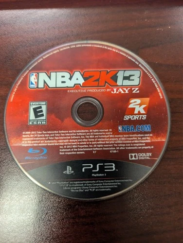 NBA 2K13 (PlayStation 3 PS3, 2012) NO TRACKING - DISC ONLY
