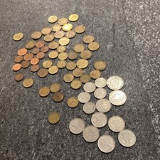 Lot of German Deutsche Mark & Pfennig Coins 67 Coin Lot 1960-1970 etc.