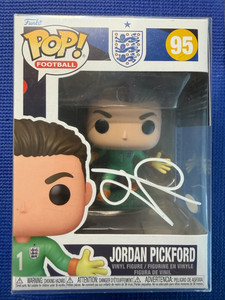 Jordan Pickford Signed/Autographe England Football Funko Pop#95 With COA