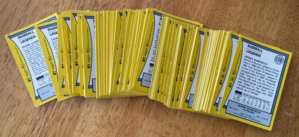 1990 Pacific ⚾️Baseball ⚾️ Legends #1-#110 U- Pick ⭐️Complete Your Set⭐️ - Image 2 of 2