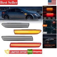 Led Side Marker Lights For Acura Tl 2004-2008 Front Rear Clear Lens 2pcs