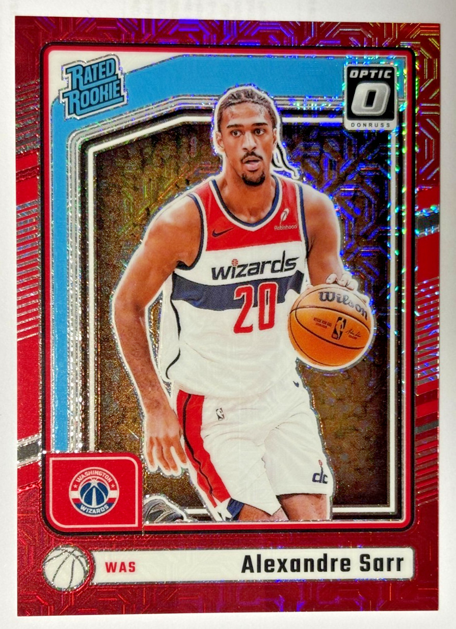 2024-25 Panini Donruss Optic Alexandre Sarr #276 RC Choice Red Rated Rookie /88