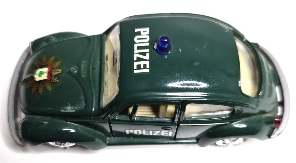 Coche de policía Gama VW Volkswagen Beetle #1302 escala 1:43 Foto 2 de 4