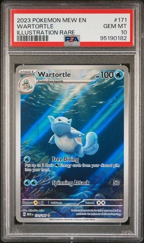 2023 Pokemon Wartortle 151 171/165 Illustration Rare PSA 10 Gem Mint
