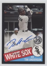 2020 Topps 1985 Baseball Black 185/199 Tim Anderson #85A-TA Auto 0ja3