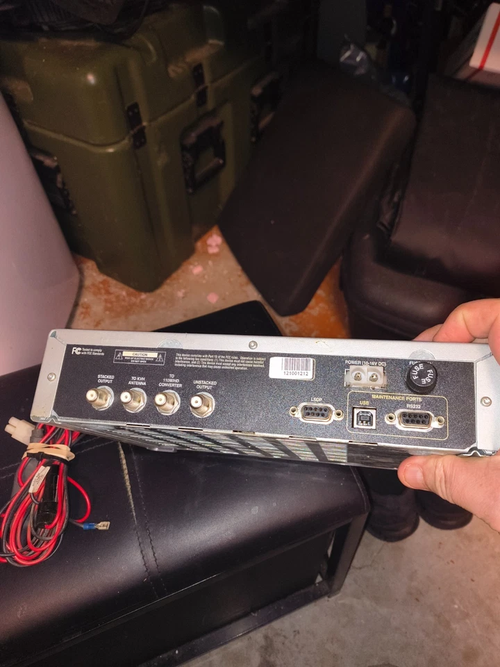 Receptor de satélite KVH TracVision M3 M1 DirecTv M10 testado funcionando com cabo de alimentação. - Imagem 2 de 4