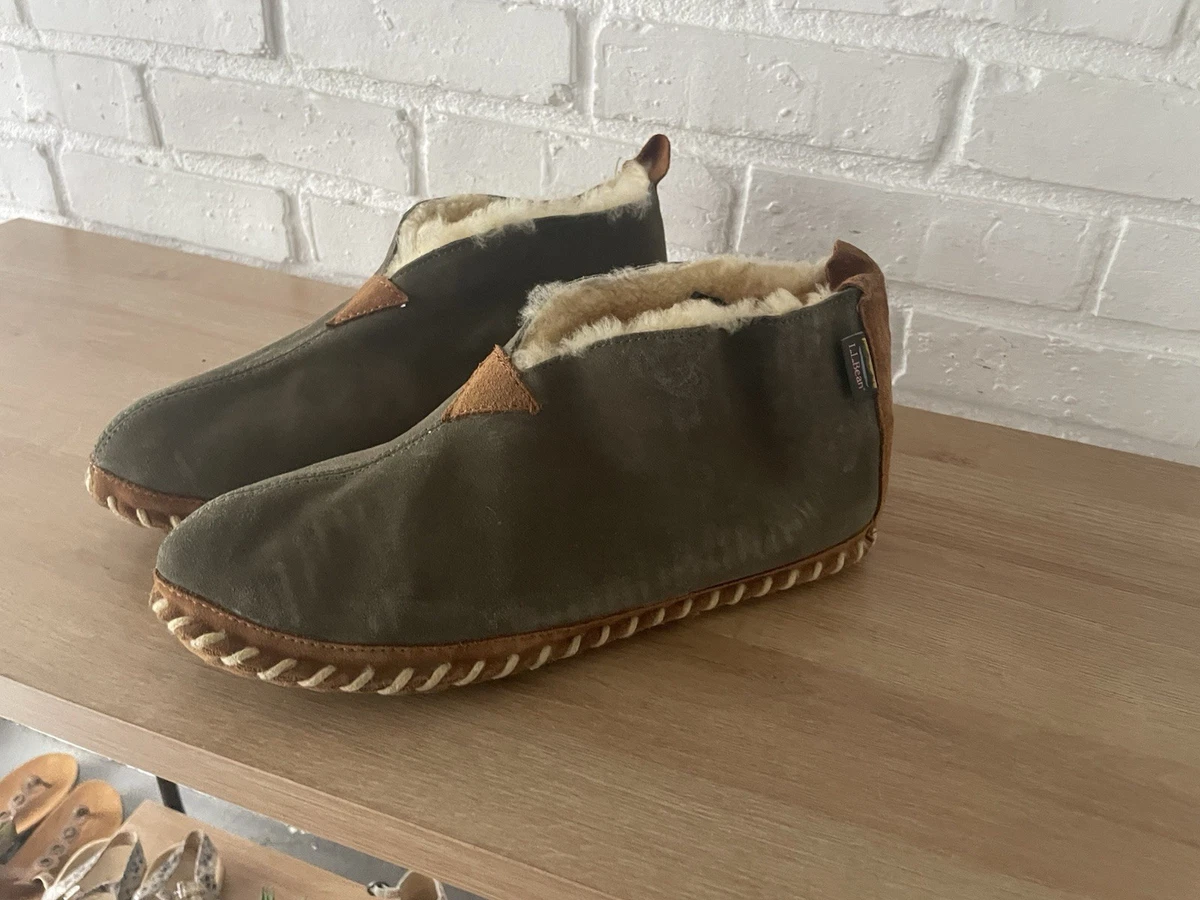 L.L. Bean Mens Winter Shoes Clogs Brown Suede Primaloft Size 9 Wide L.L. Bean Men main image 2