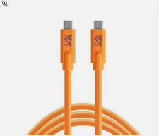 Tether Tools TetherPro USB-C to USB-C Cable  High Visibility Orange  15'