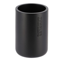Zahnputzbecher ZahnbüRstenhalter Schwarz Polyresin Becher Badbecher Badezimmer