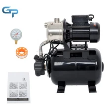 1.6HP 115V Shallow Well Pump Stainless Steel Pump With Pressure Tank 1320GPH