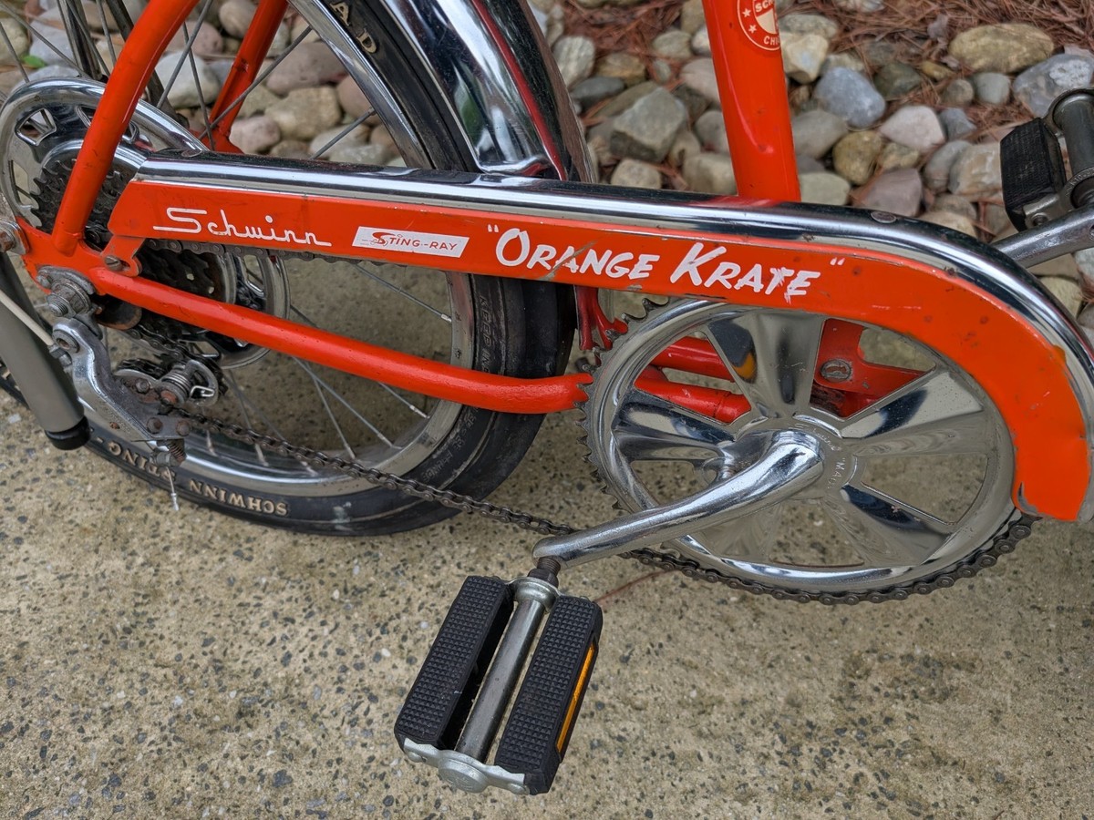 SCHWINN 1971 ORANGE KRATE Bicycle 5 speed STINGRAY 20 inch Bike