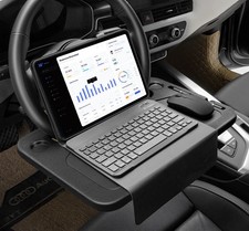 Steering Wheel Tray Car Food Desk Laptop Holder Travel Organizer