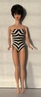 Vintage Barbie Doll Brunette/Black Bubble cut Original 1st Issue Swimsuit 1961