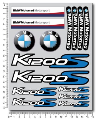 Motorrad Aufkleber Grafik stickers decals für BMW K1200S Laminiert Blau