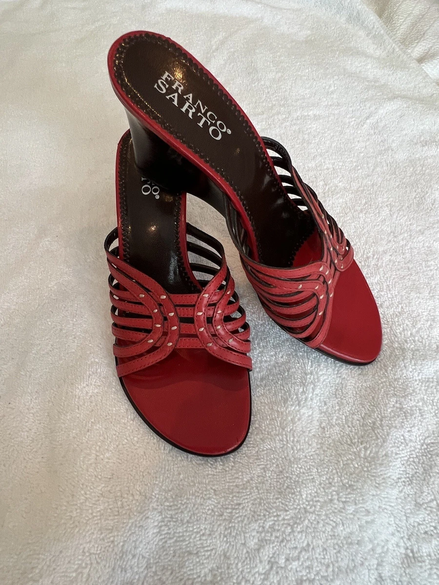Franco sarto red sandals on sale