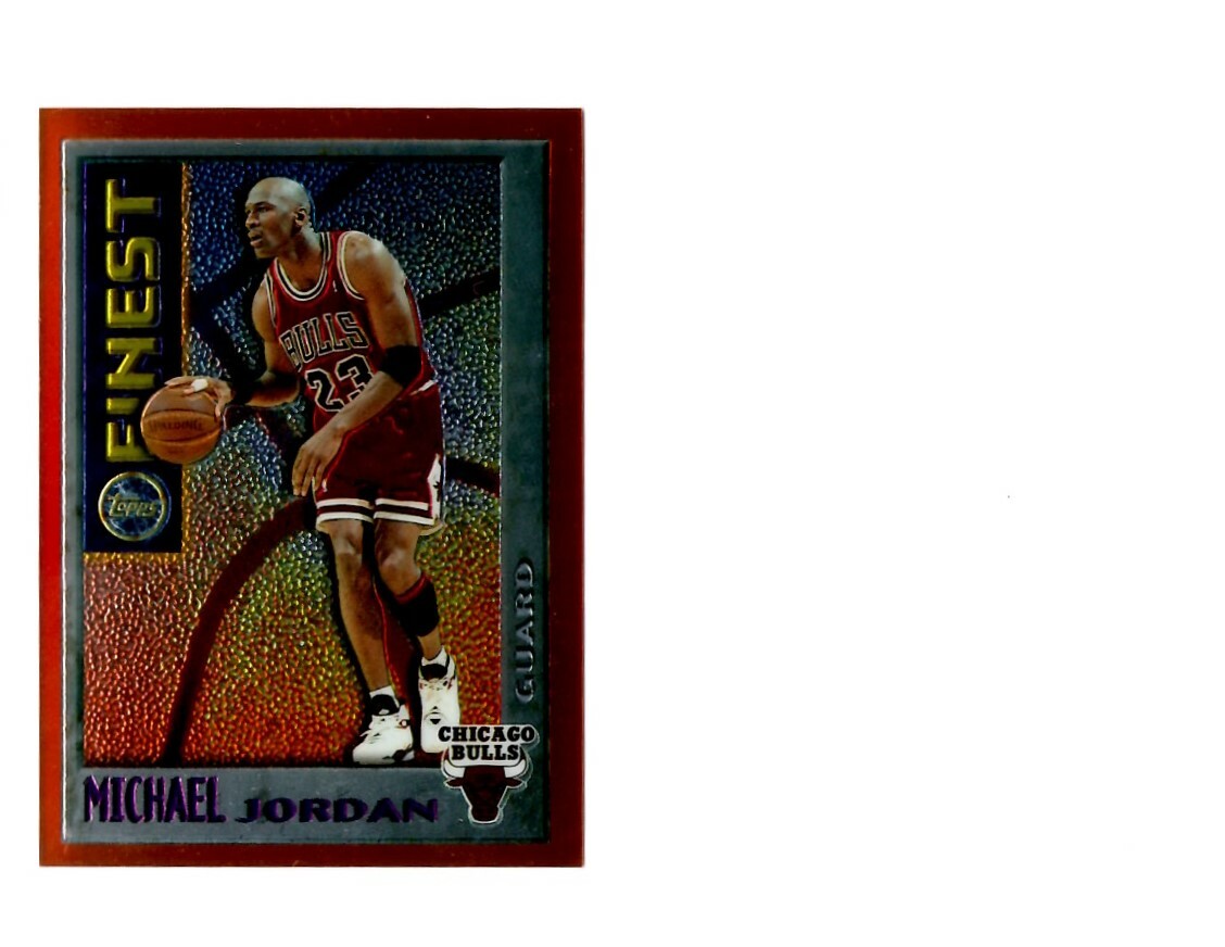 Michael Jordan 1995-96 Topps Finest #M1 Mystery Insert Orange Border