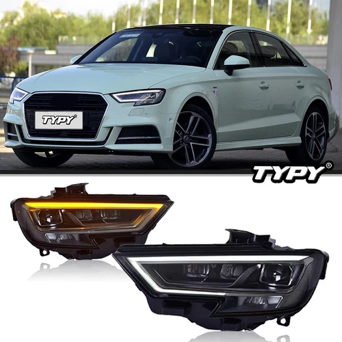 For Audi A3 S3 2017-2020 Upgrade LED Headlight OEM DRL Projector Head Lamps Pair - Picture 1 of 15