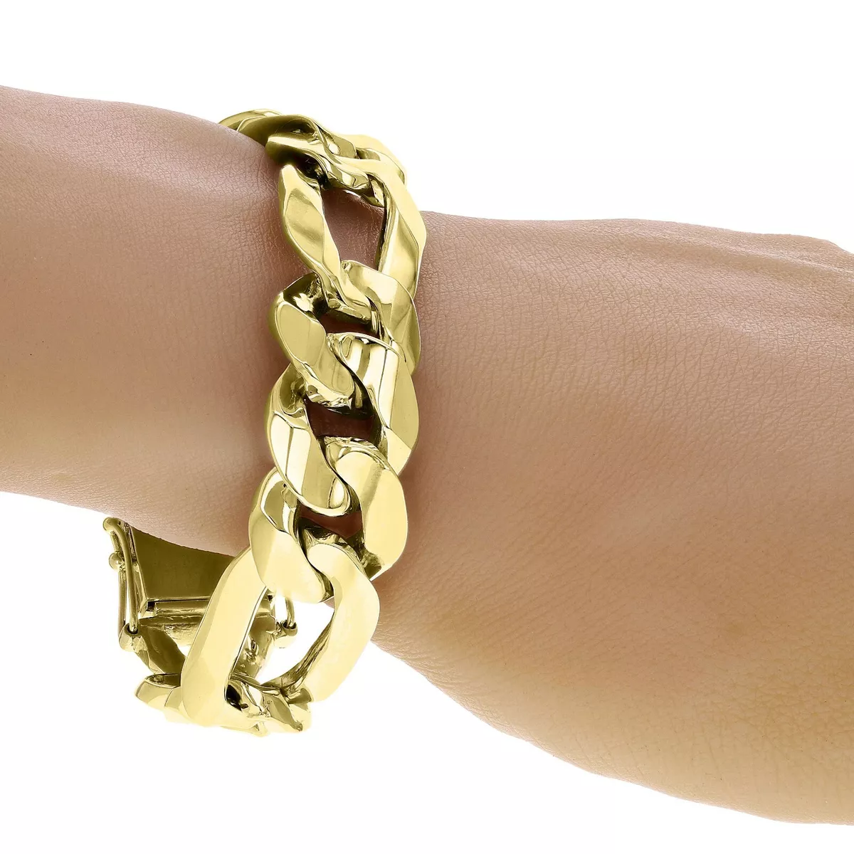 Heavy gold figaro chain sale