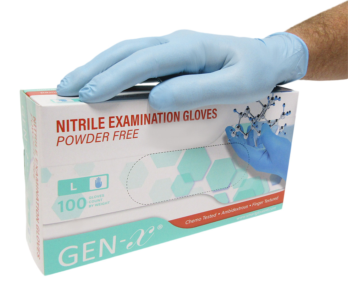 100 Disposable Nitrile Gloves Powder Latex Free MULTI PURPOSE Box of 100 Gloves