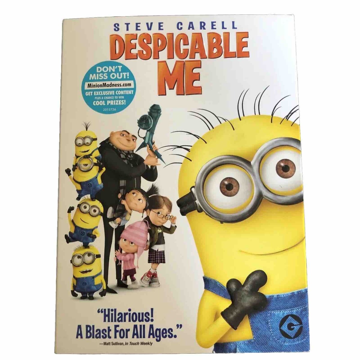 Despicable Me DVD Movie Steve Carell NEW Minions Gru Kids Movie
