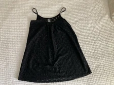 VTG Kenneth Cole Reaction Size M Black Eyelet Swimsuit Coverup